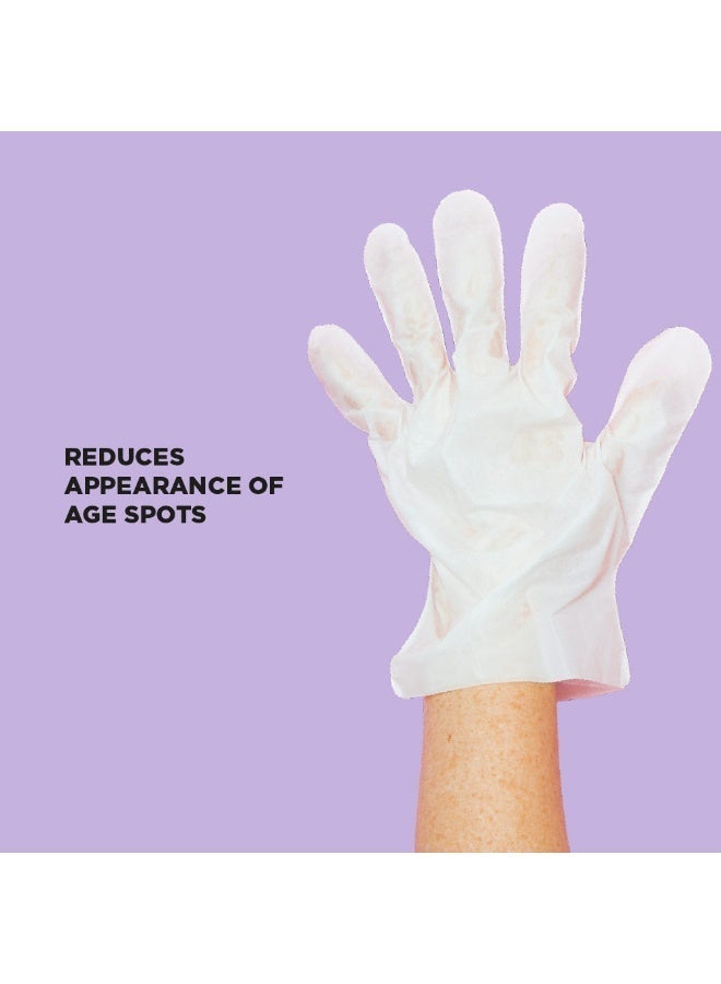 سكين ريبابلك قناع إصلاح اليدين (زوج واحد) - قفازات مرطبة بالكولاجين وزبدة الشيا وفيتامين E، تُنعم البشرة الجافة والخشنة، تُقلل من بقع الشيخوخة والتجاعيد والالتهابات، تركيبة مضادة للشيخوخة وقابلة للتحلل الحيوي. - Image 4